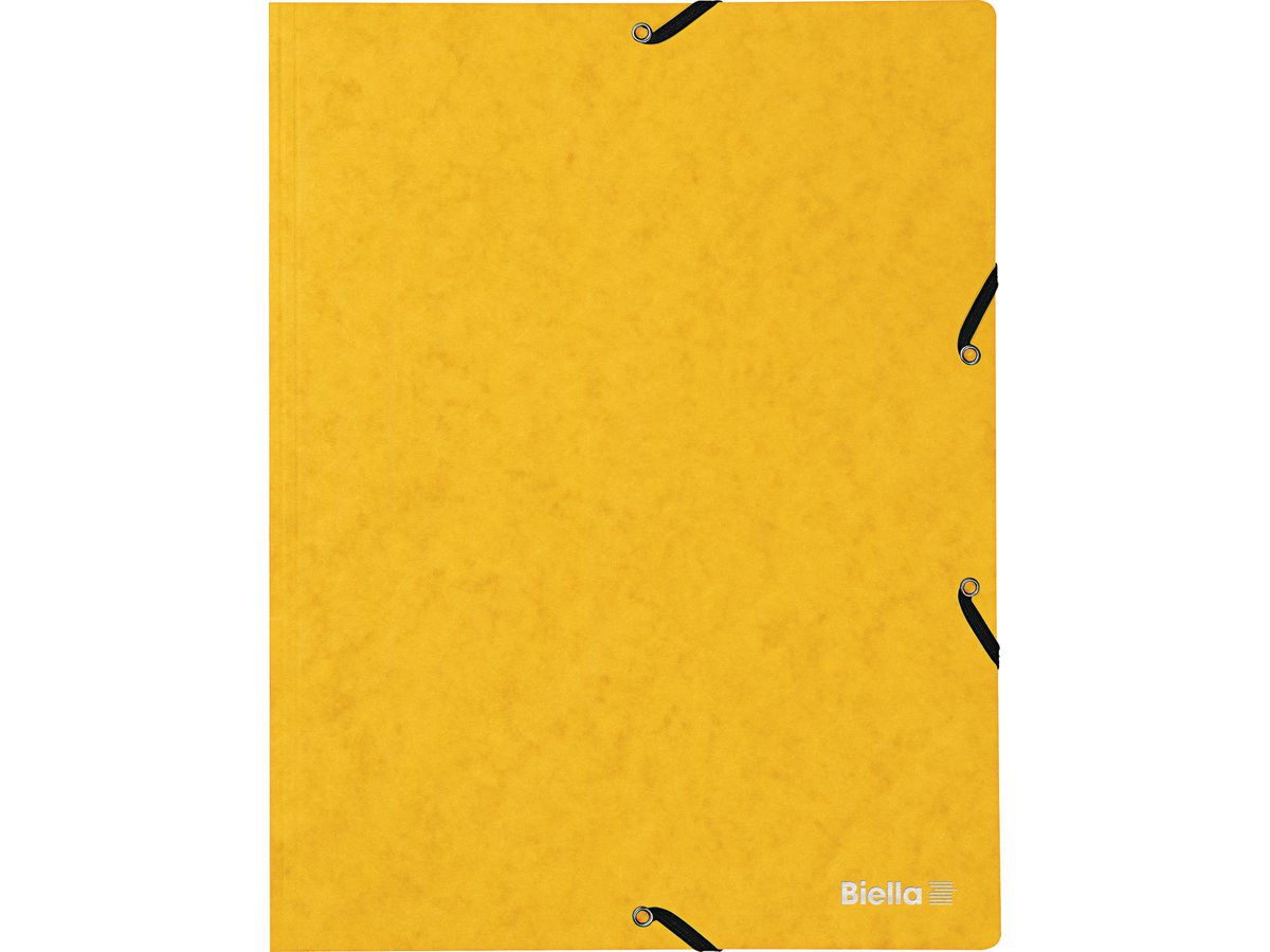 BIELLA Cartella con elastico A4 17840120U giallo, 355gm2 200 fg. (7611365322169)