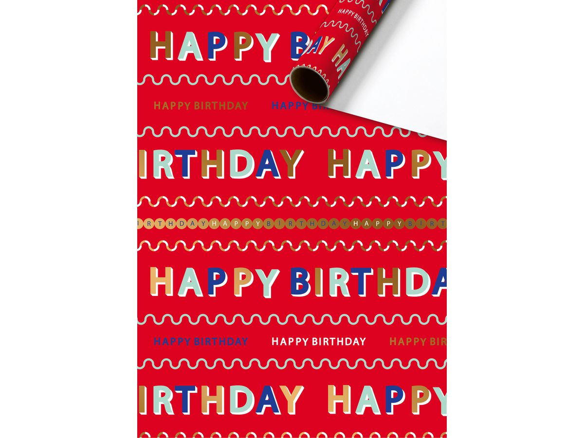 STEWO Geschenkpapier Albany 2528518620 rot 70x200cm (7630050884218)