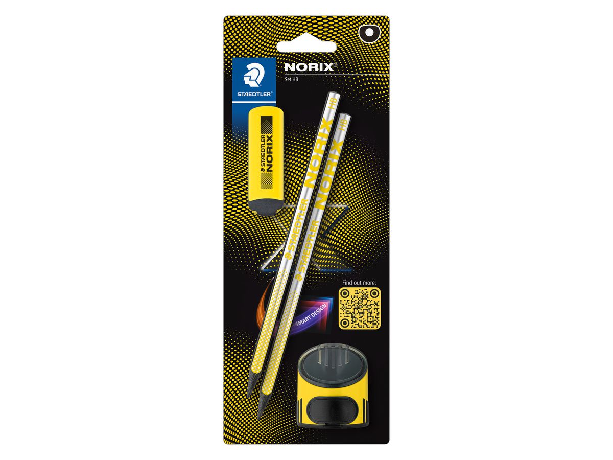 STAEDTLER Matita NORIX HB 181SBK2-1 incl. temp., gomma 2 pezzi (4007817169186)
