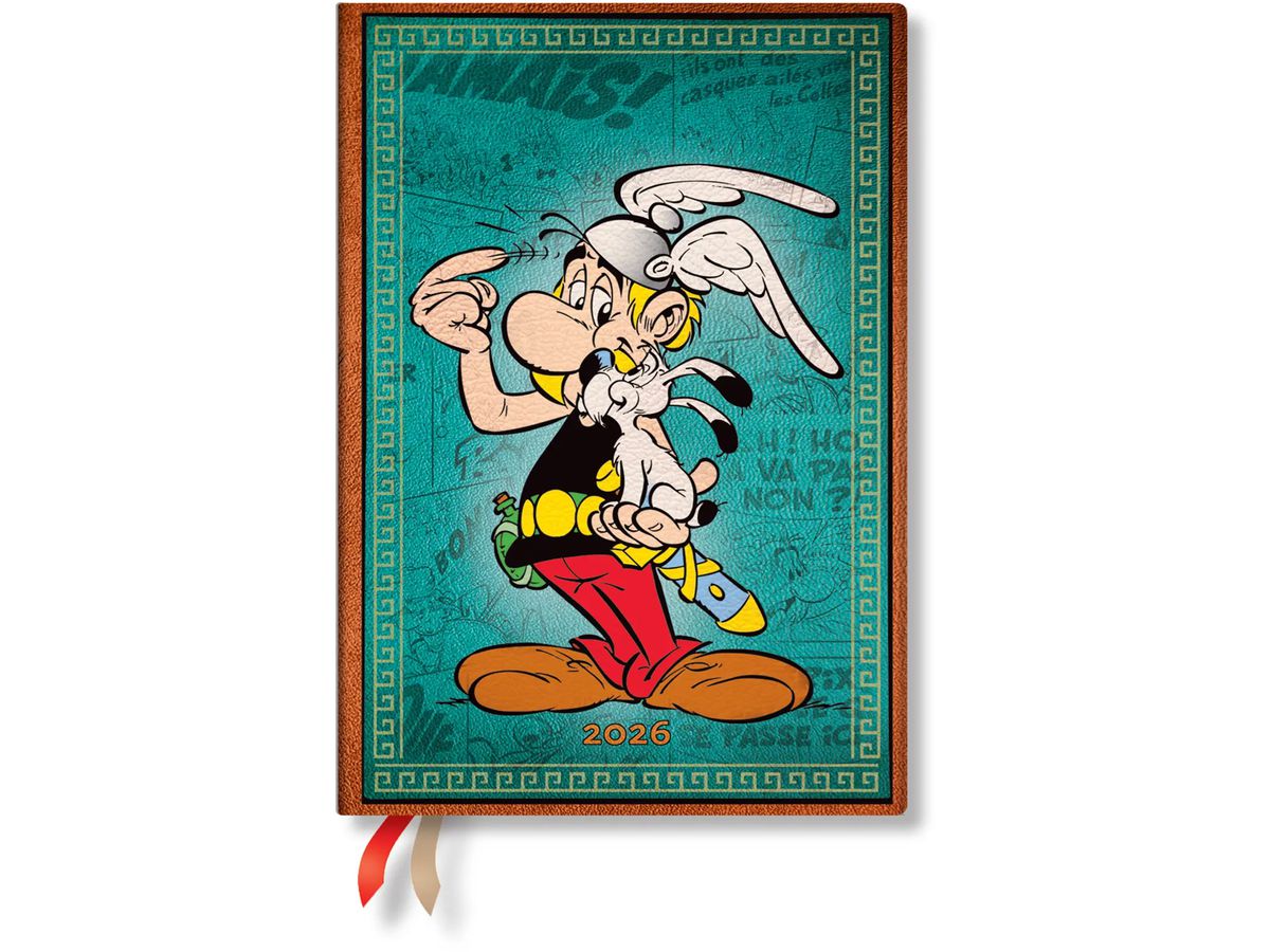 PAPERBLANKS Agenda Asterix d. Gallier 2026 DD0611-5 1S/1P VSO Midi HC AL 13x18cm (9780349706115)