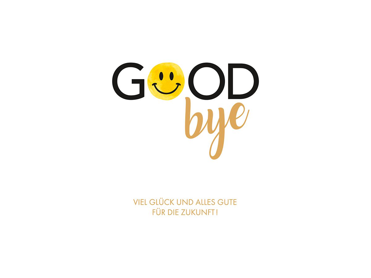 ABC Biglietto d'addio DE B6 52298 Goodbye (7611119215358)