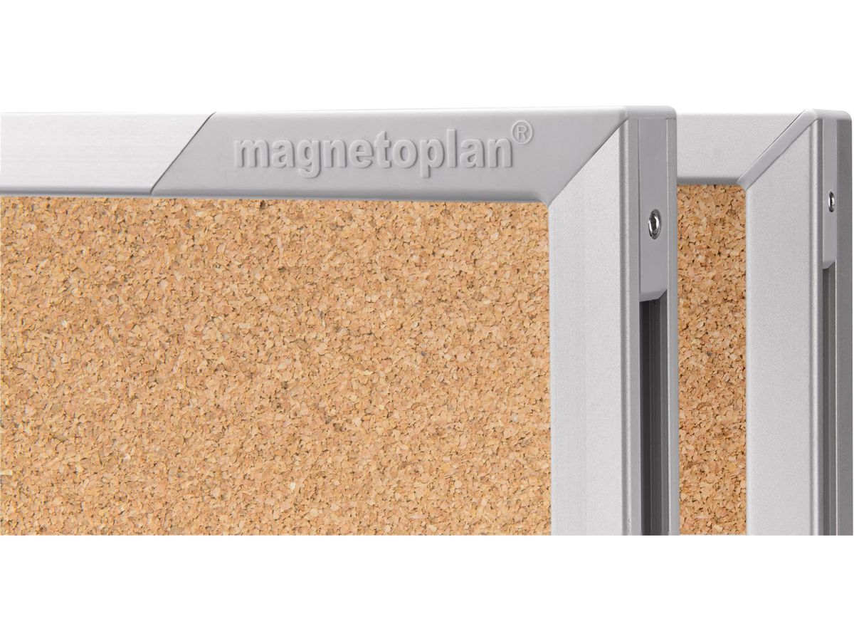 MAGNETOPLAN Schaukasten SP 610x730x40mm 1215024 Indoor, Kork 4xA4 (4013695034607)