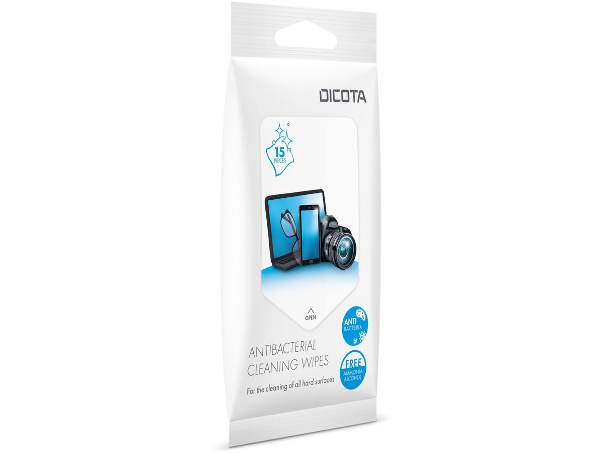 DICOTA Antibacterial Surface D31811 Cleaning Wipes Pack 15 Stück (7640186419413)