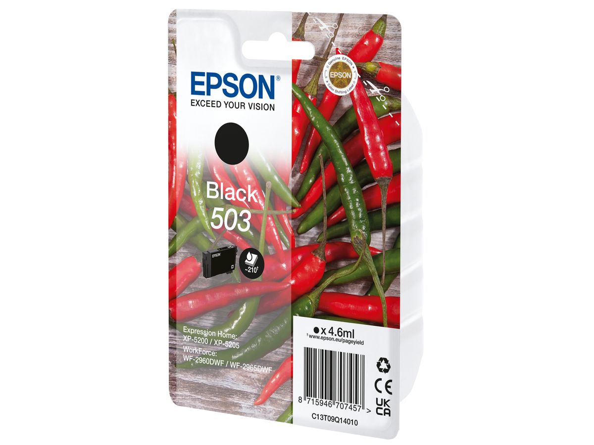 EPSON Cart. d'inchiostro 503 nero T09Q14010 WF-2960/65 210 pagine (8715946707457)