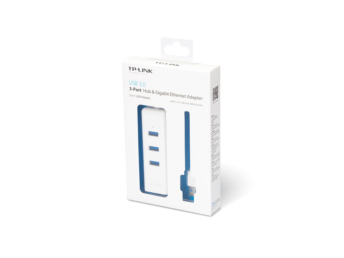 TP-LINK Ethernet Adapter 3-Port UE330 USB 3.0 (6935364094553)