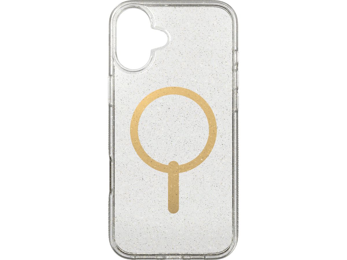 ZAGG Milan Cases Snap Apple 702315127 iPhone 16 Plus,Gold Glitter (0840390319630)