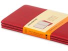 MOLESKINE Quaderno Cahier A6 095-6 rigato, rosso 3 pezzi (9788862930956)