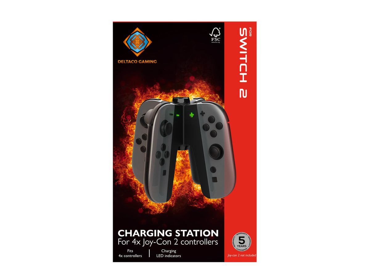 DELTACO Joy-Con charging station GAM-194 for up to 4x NSW 2 joycons (5706470155053)