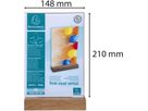 EXACOMPTA Supporto da tavolo A5 85258D trasparente, legno alto (9002493109391)