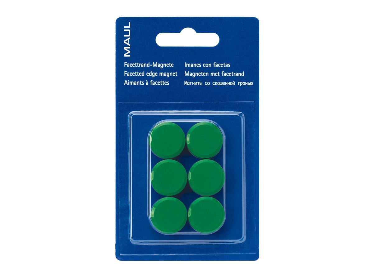 MAUL Aimant 20mm 2.34 vert 6 pcs. (4002390027229)