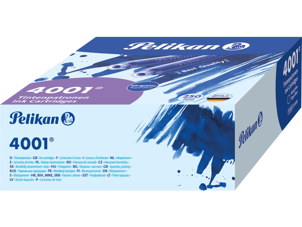 PELIKAN Cartouche d'encre TP/250 bleu 250 pcs. (4012700301833)