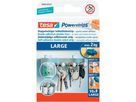 TESA Powerstrips Large 10 pezzi 580000010 rimovibile, Capacità 2kg (4042448103932)