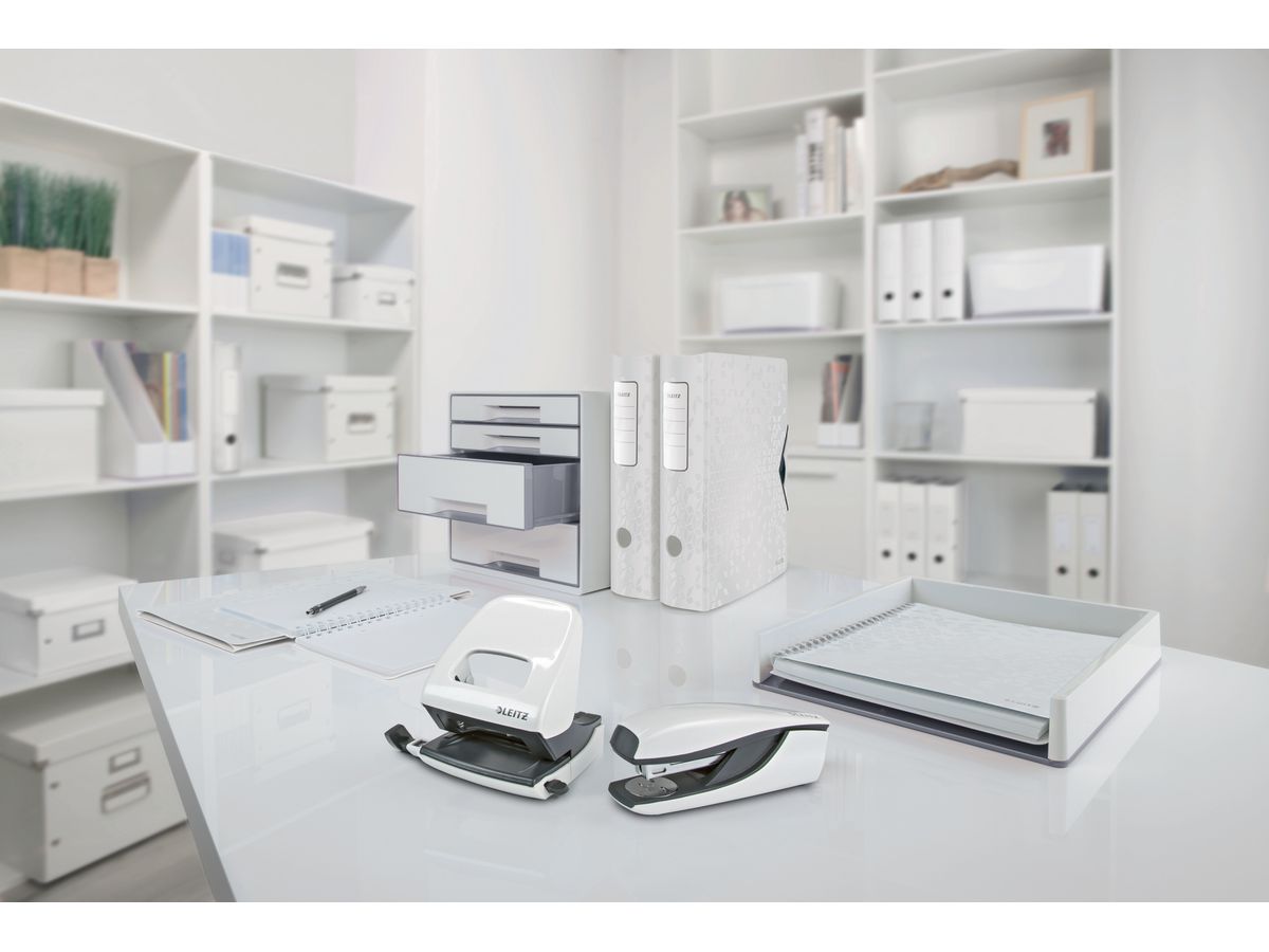 LEITZ Bucatrice NeXXt WOW 5008 5008-20-01 bianco 30 fogli (4002432393176)