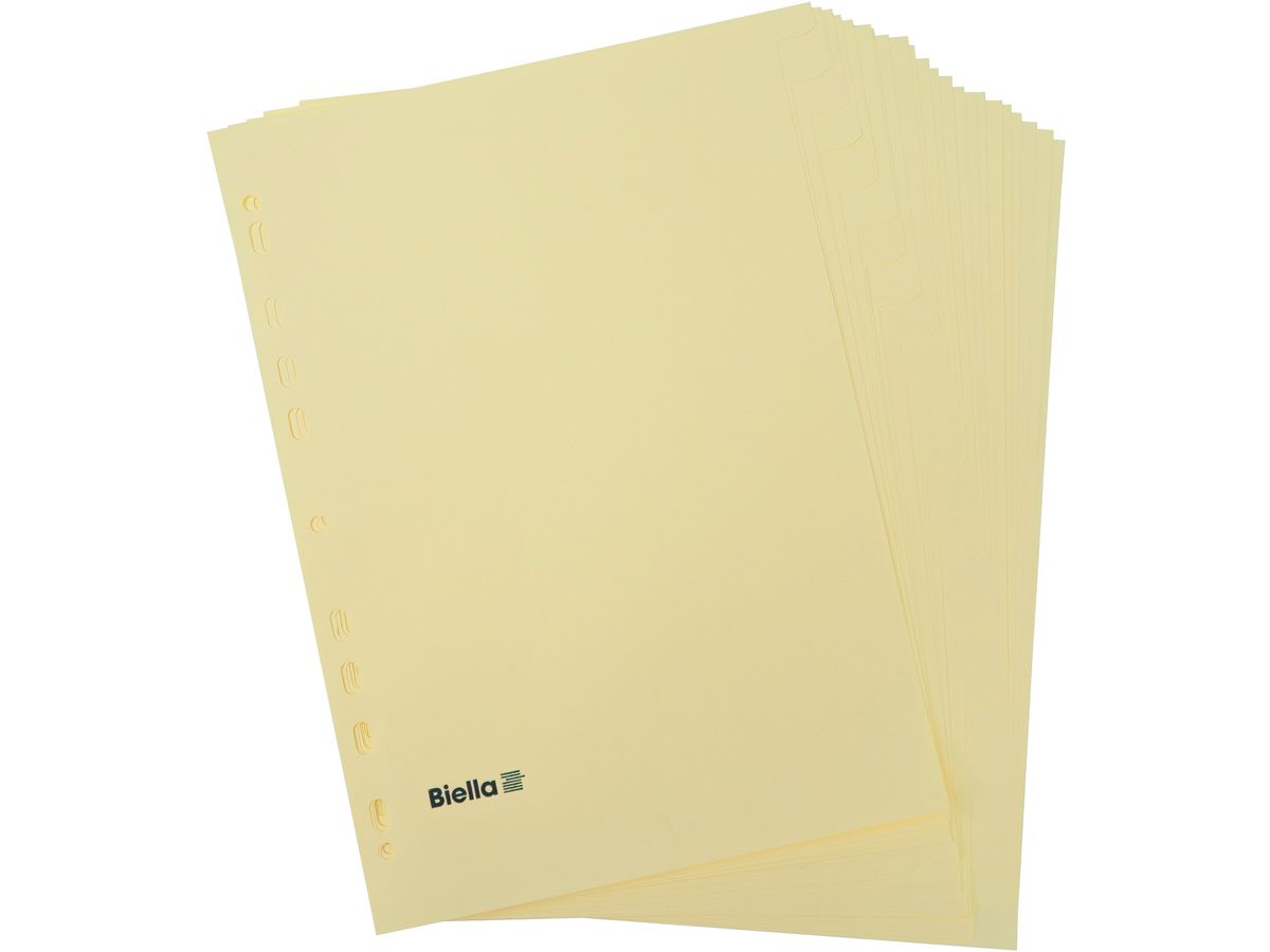 BIELLA Répertoires carton A4 19542400U jaune 24 pcs. (7611365283491)