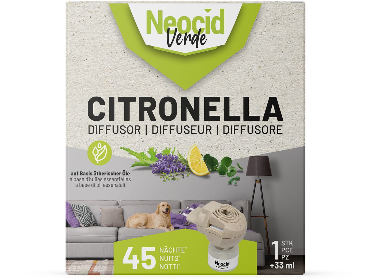 NEOCID EXPERT Citronella Diffusor 48034 inkl. ätherisches Öl 33ml (7610067480344)