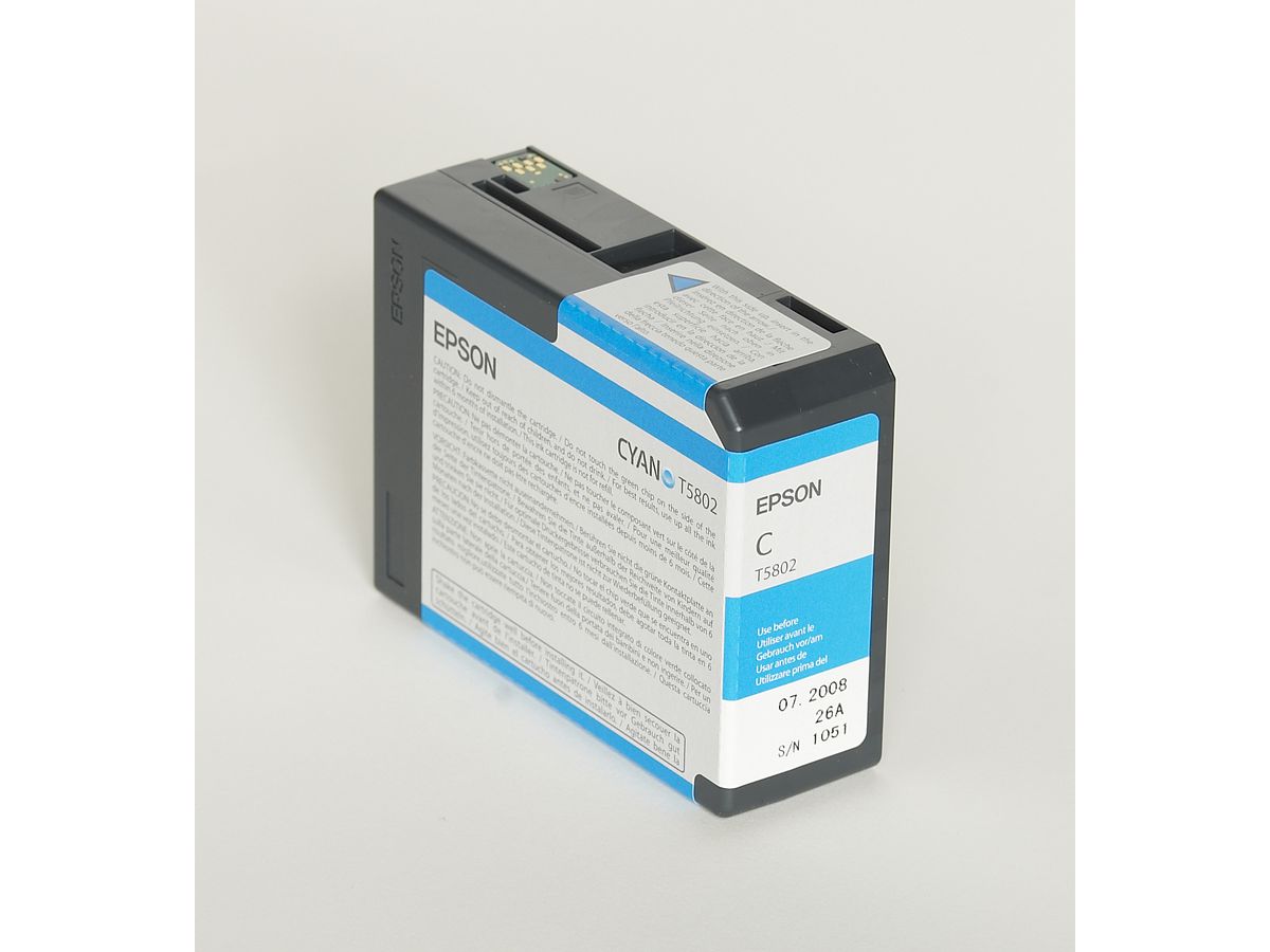 EPSON Tintenpatrone cyan T580200 Stylus Pro 3800 80ml (0010343858787)