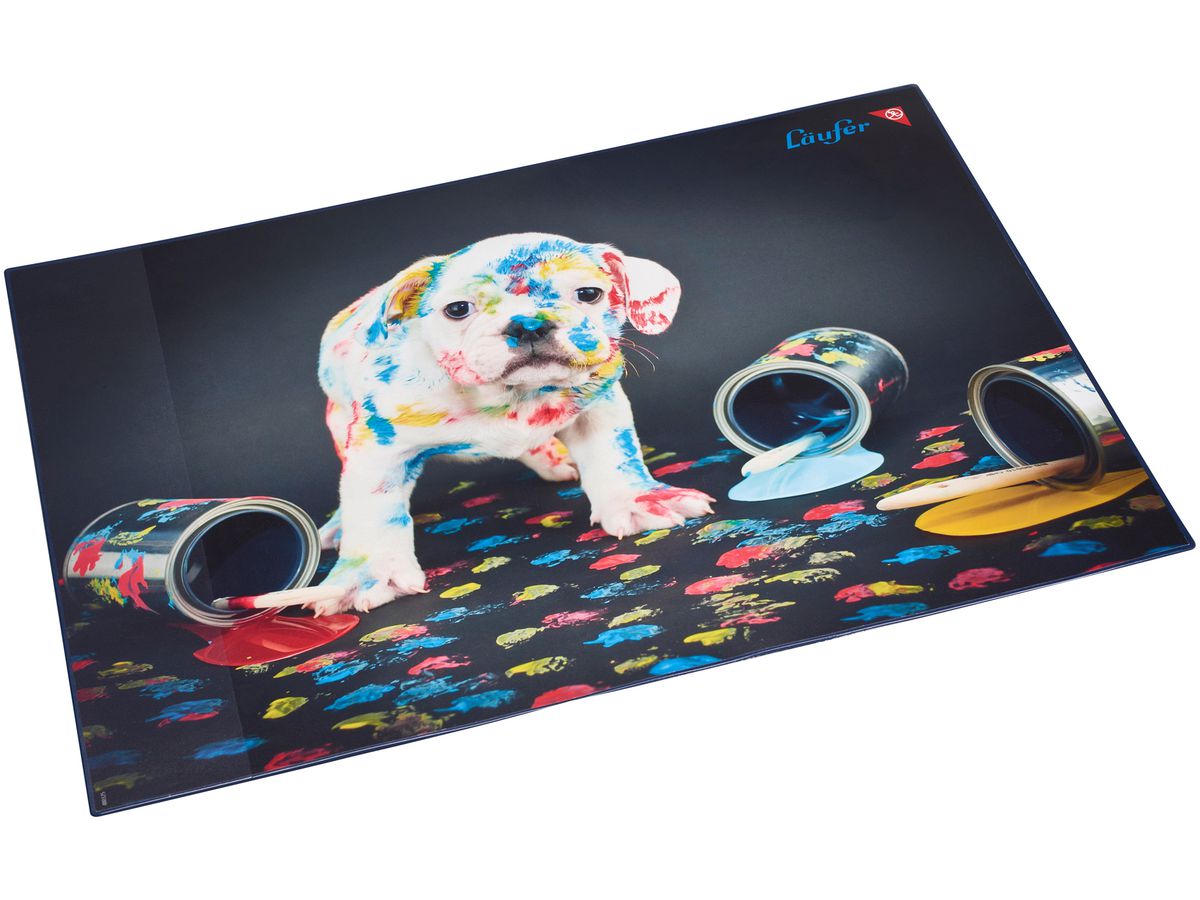 LÄUFER Schreibunterlage 46652 Bunter Hund 53x40cm (4006677466527)
