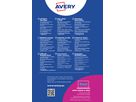 AVERY ZWECKFORM Etichette p.badges 63.5x29.6mm L4784-20 Laser, bianco 20f./27pz. (4004182047842)