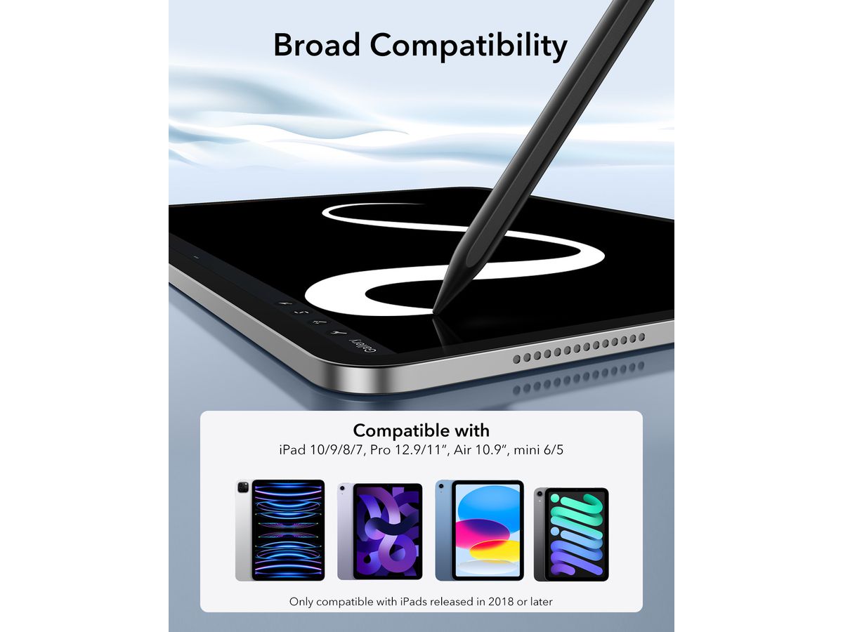 ESR Digital Pencil Magnetic iPad 6C00107 Black (4894240196014)