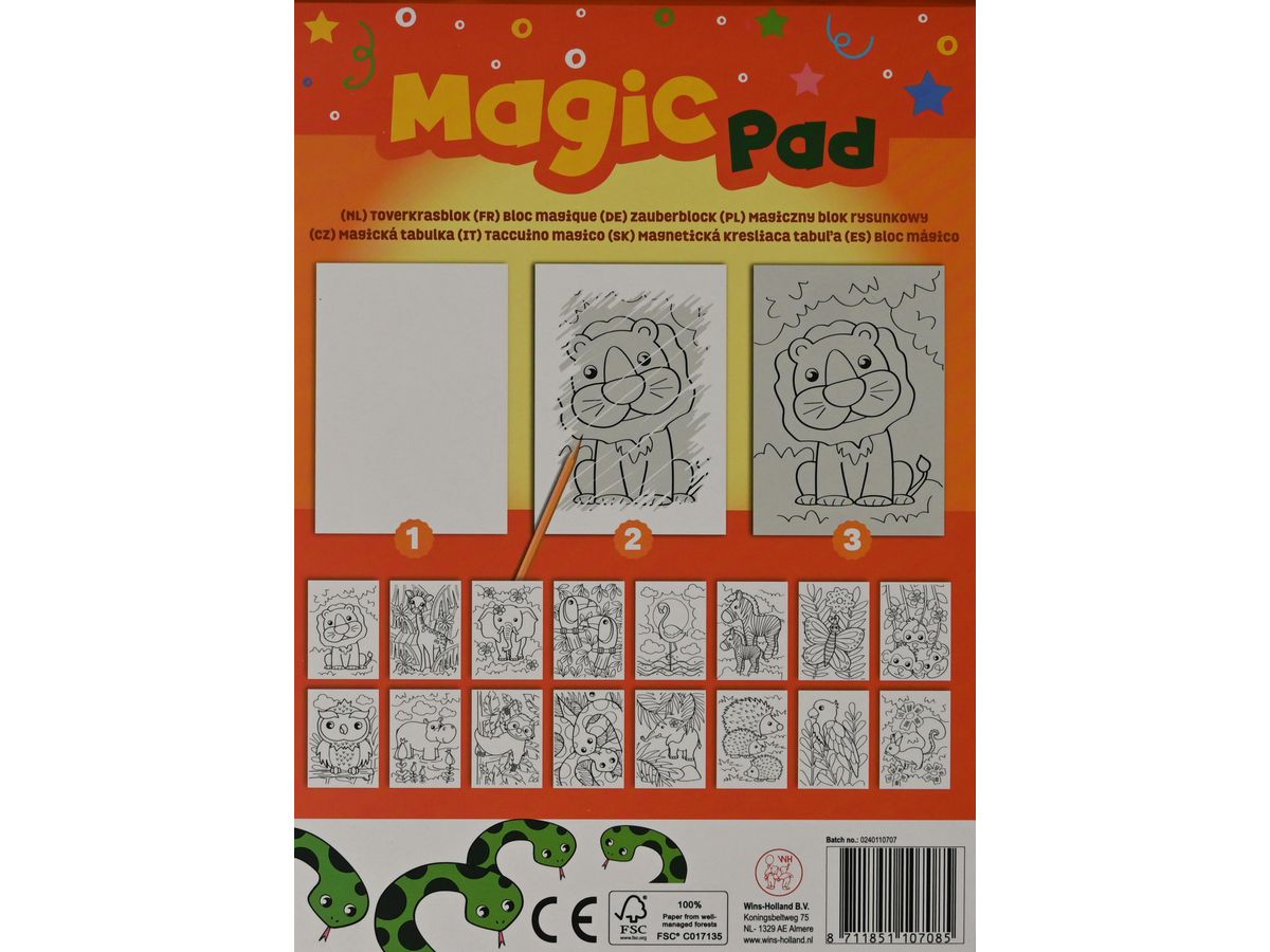 ROOST Kratzblock FB1070 4 Stück assortiert (8711851107078)