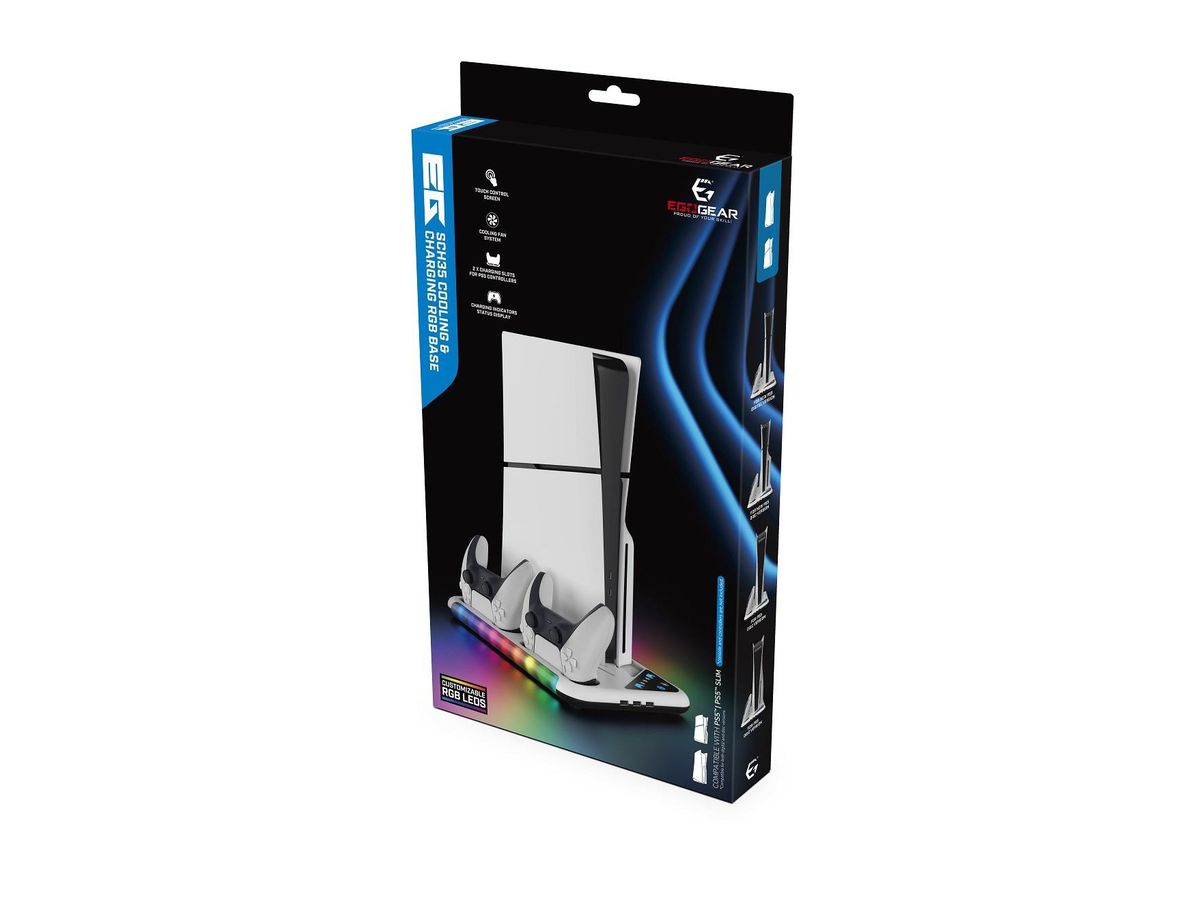 EGOGEAR Cooling&Charging Base SCH35-PS5-RGB RGB, PS5, PS5 Slim (5425025594115)