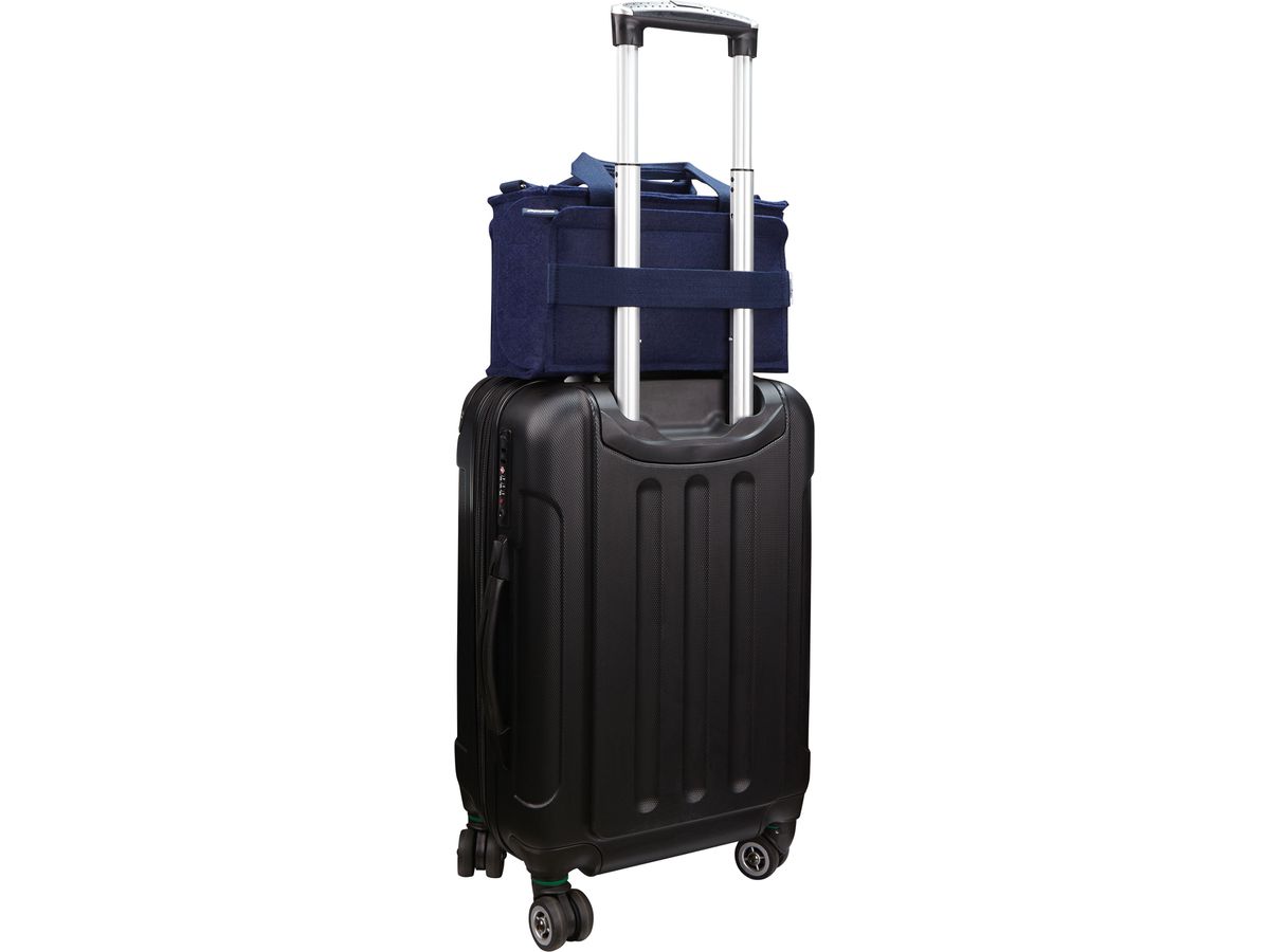 MAGNETOPLAN Moderatorentasche ecoAware 11123 blau, Filz, inkl. Zubehör (4013695064574)