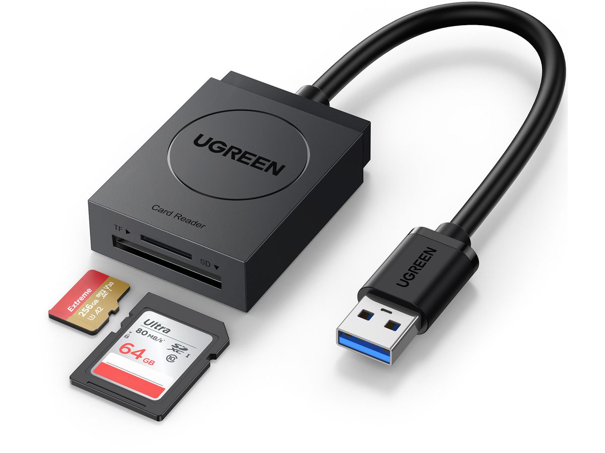 UGREEN 2-in-1 USB 3.0 A CardReader 20250 (6957303822508)