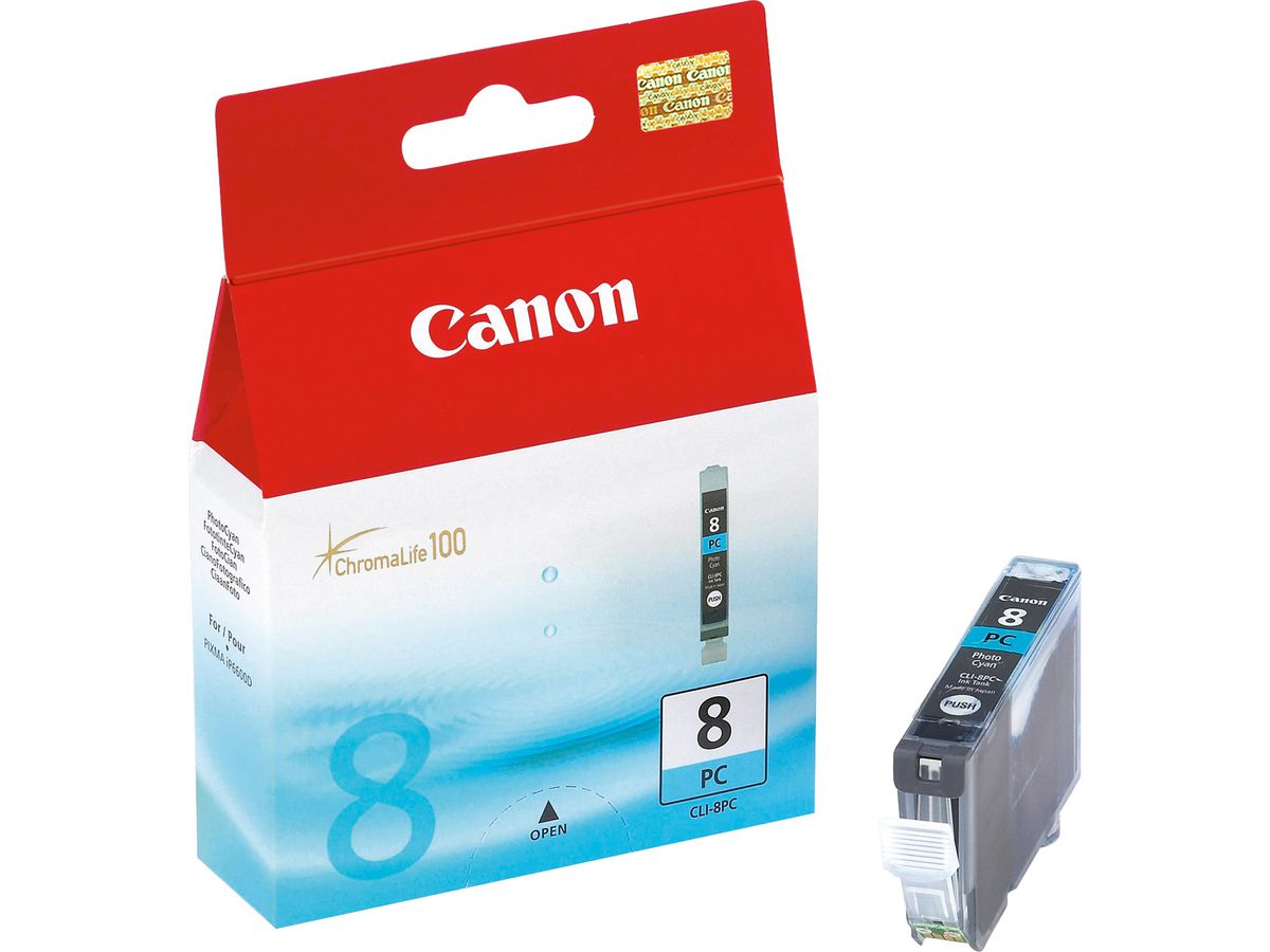 CANON Cart. d'inchiostro photo cyan CLI-8PC PIXMA iP 6600D 13ml (4960999272894)