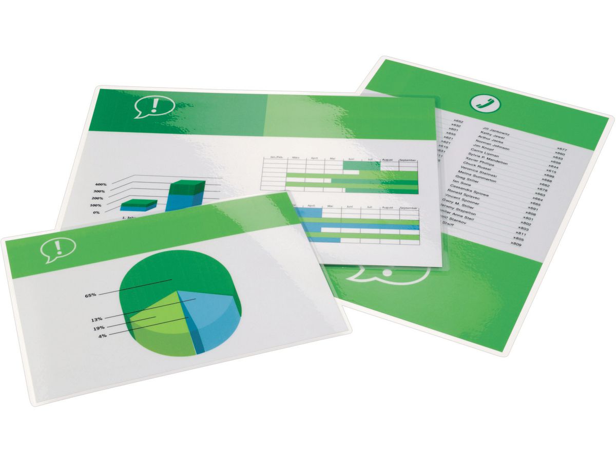 GBC Pelicole per laminazione A4 IB586040 lucido, 250my 100 pezzi (0013465586040)