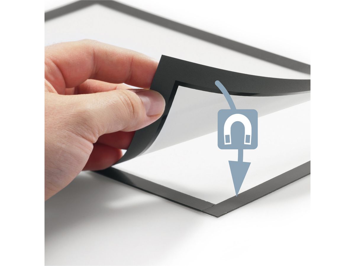 DURABLE Cadre d'info. DURAFRAME A4 489901 205x290x17mm, noir (4005546406008)