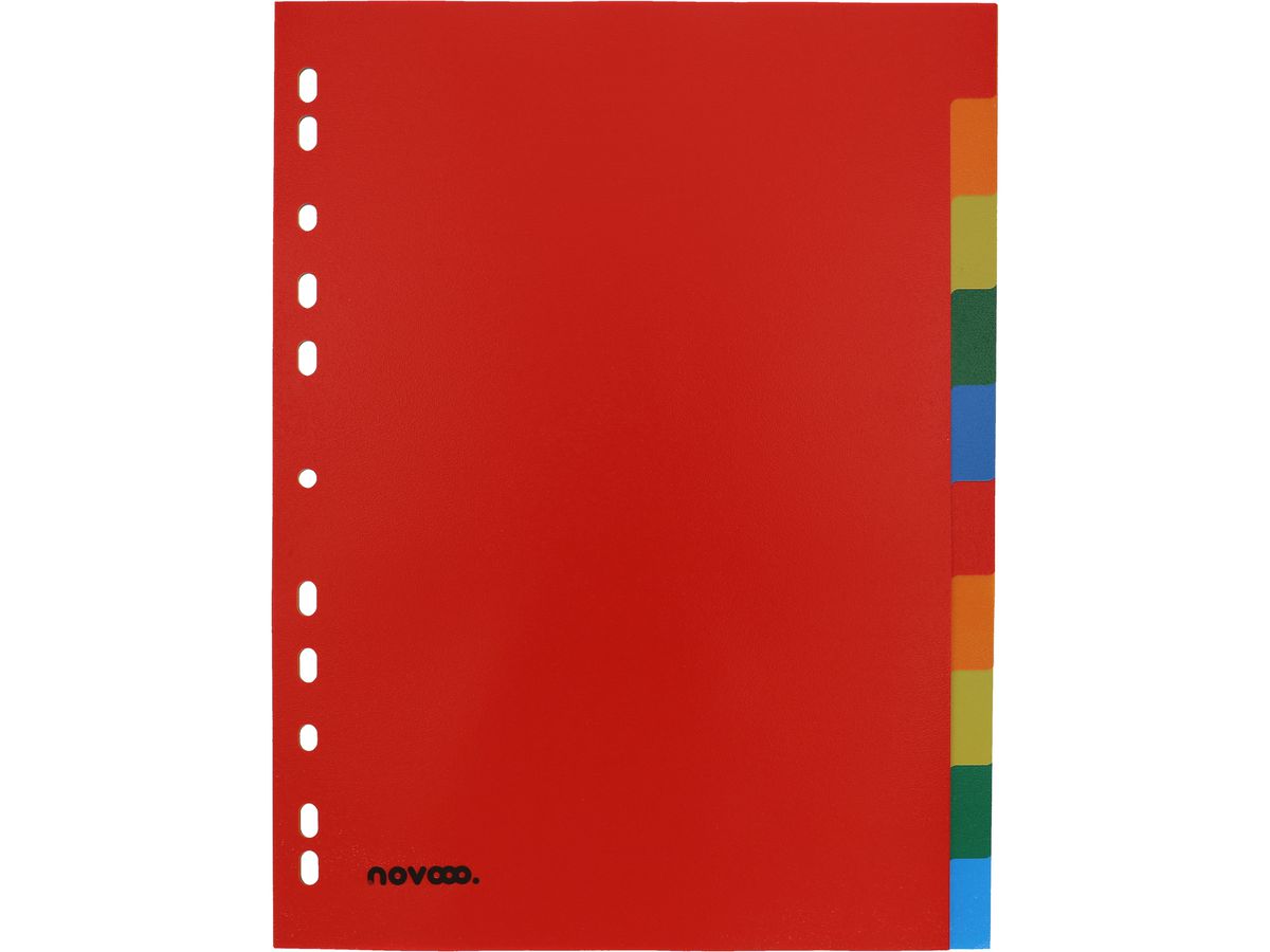 NOVOOO Registro PP A4 40982 multicoloro 10 pzi. (9010729032313)