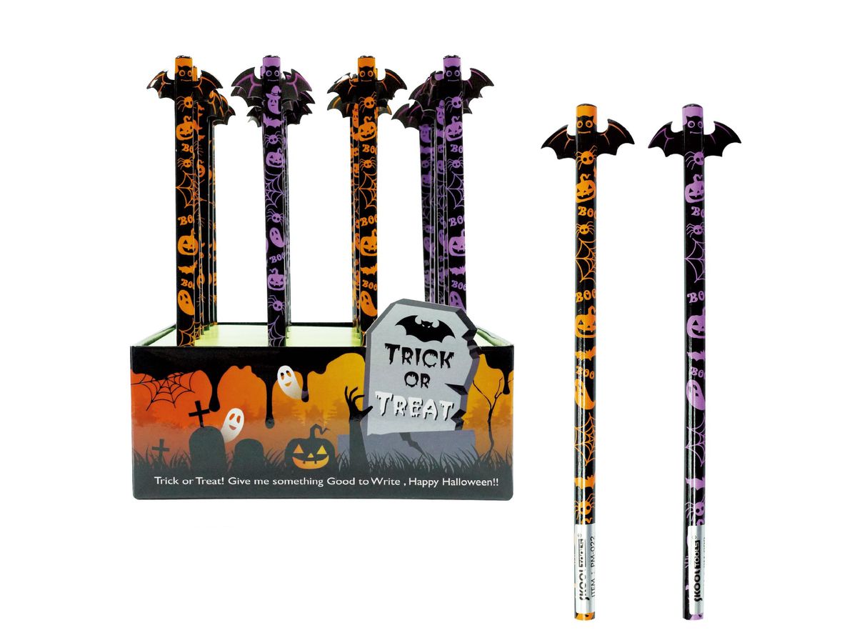 ROOST Bleistift Fledermaus PM-022 Halloween, assortiert (7612532060136)