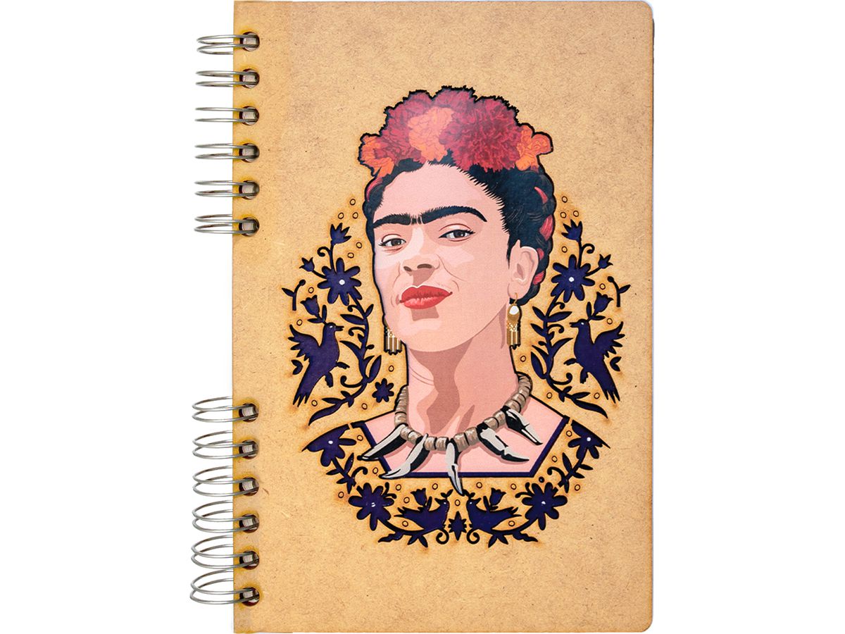 KOMONI Notizbuch Frida Kahlo A5 FRI-FACE5B blanko 90 Blatt (8720929270538)