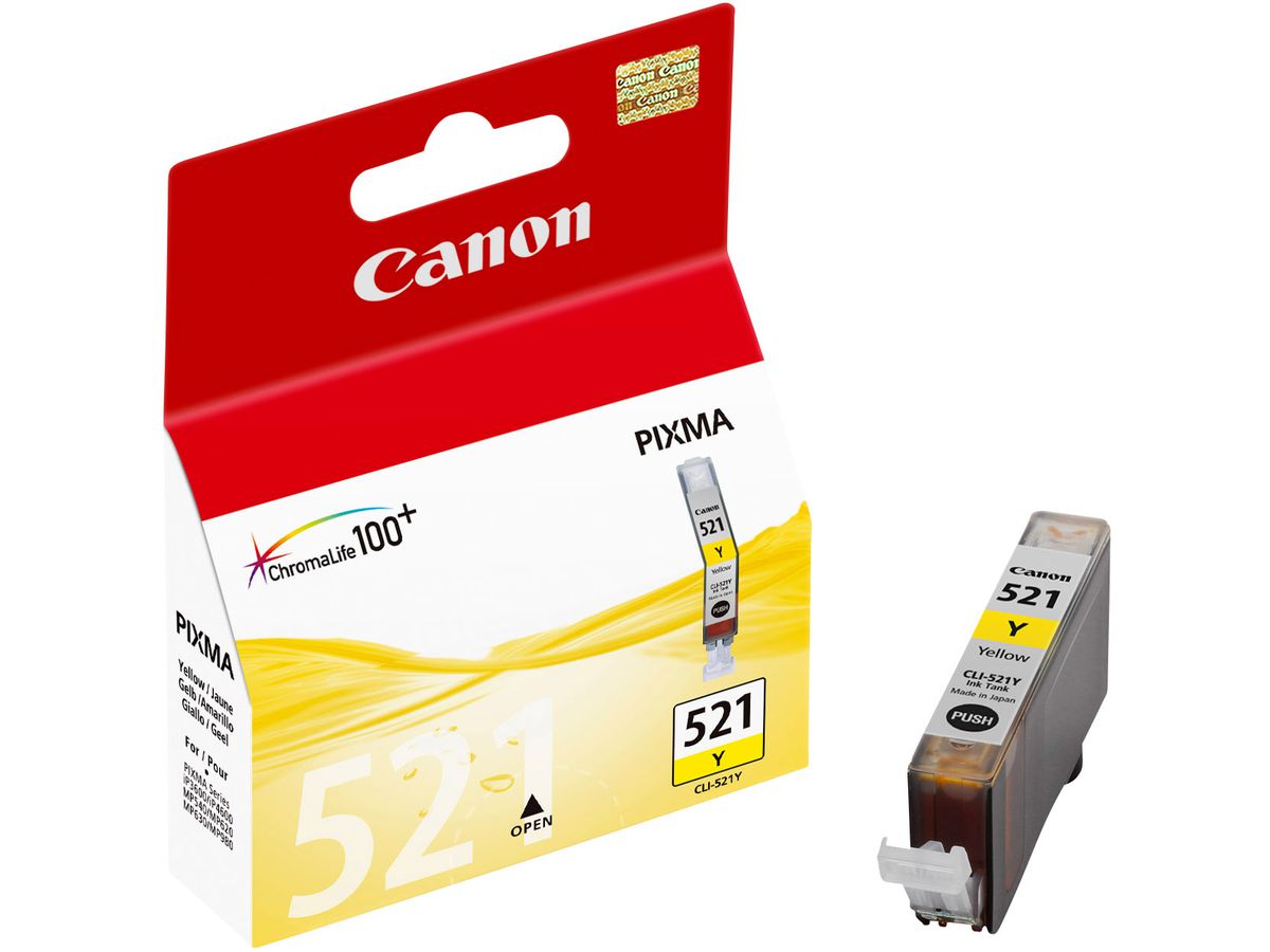 CANON Cart. d'inchiostro yellow CLI-521Y PIXMA MP 980 9ml (4960999577531)