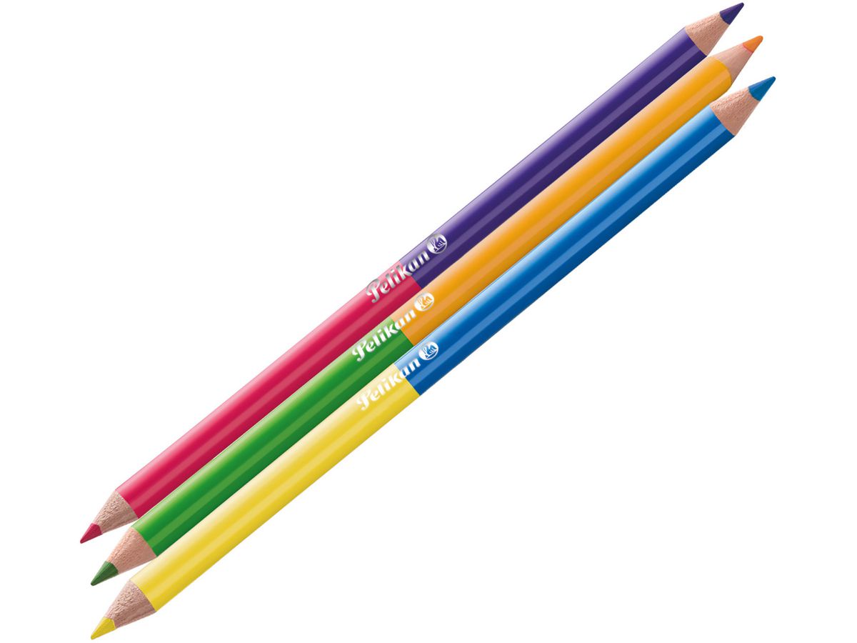 PELIKAN Crayons de couleur Bicolor 700146 12 crayons (4012700700148)