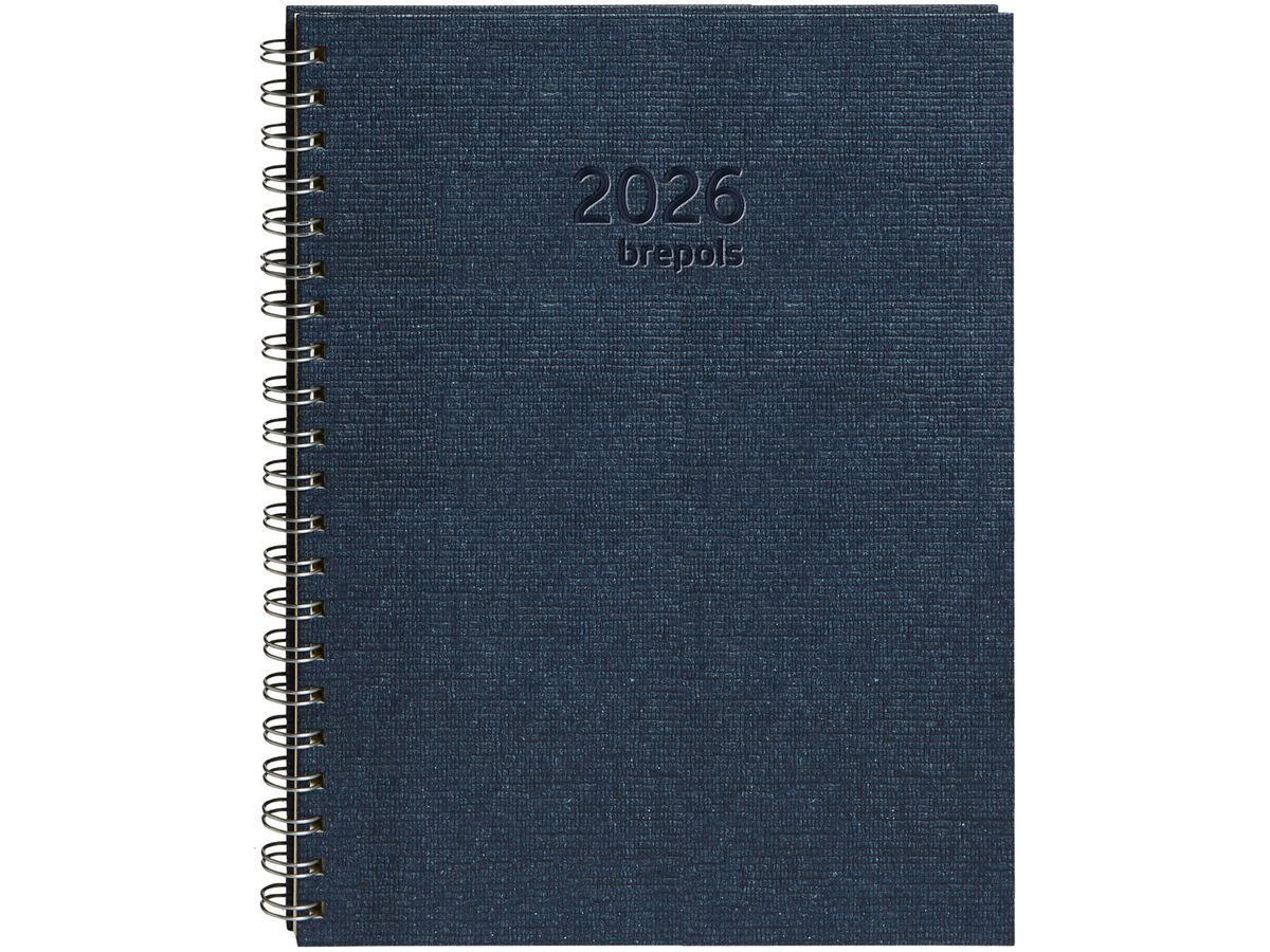 BREPOLS Agenda Omega 30 Kazar 2026 0.030.0685 1S/2P noir 21x29cm (5412303148115)