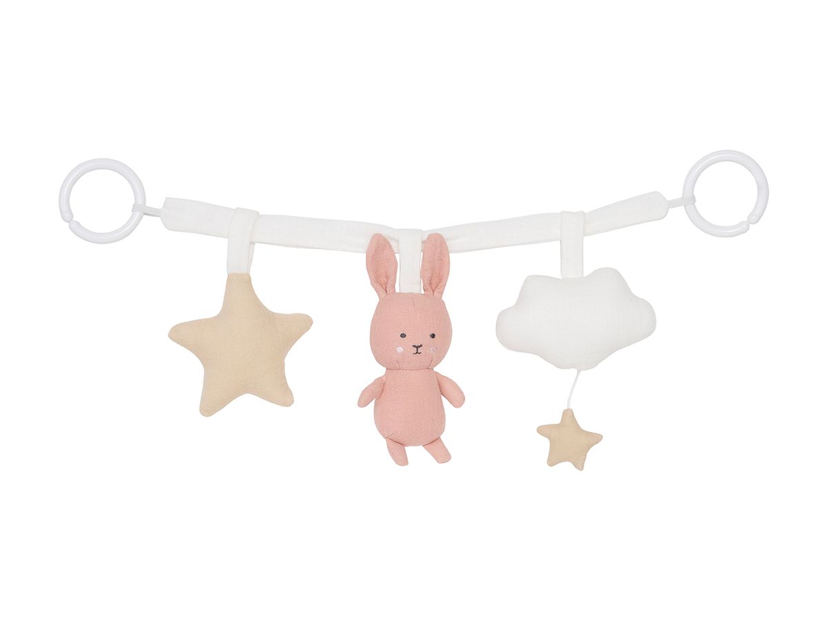 JABADABADO Catena per carrozzina 49cm K122 rosa, coniglio (7332599011222)