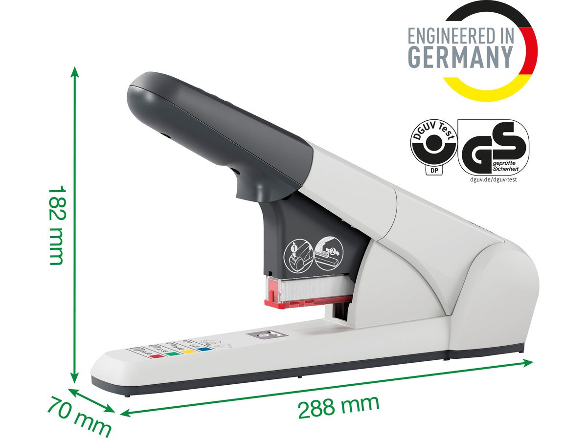 LEITZ Cucitrice 5551 55510084 grigio chiaro 80 fogli (4002432364008)