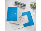 LEITZ Gummibandmappe WOW A4 45990036 blau für 150 Blatt (4002432105861)