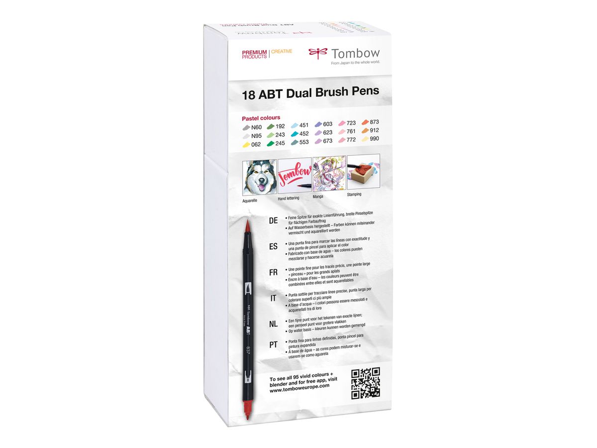 TOMBOW ABT Dual Brush Pen ABT-18P-5 Set à 18 (4003198104280)
