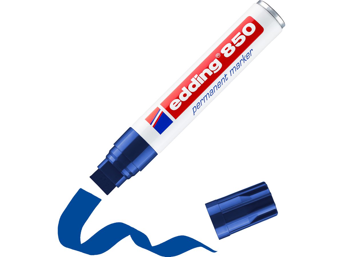 EDDING Marqueur permanent 850 5-15mm 850-3 bleu (4004764054350)