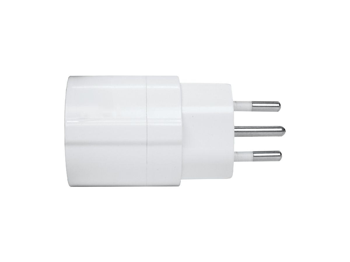 STEFFEN Universaladapter EU-CH 1409571 1 weiss 3-polig (7611007141981)