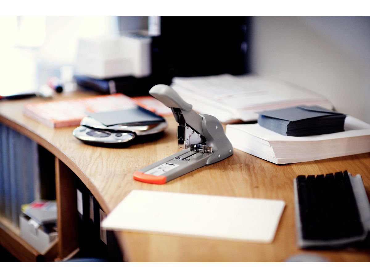 RAPID Blockhefter HD110 21080815 silber/orange 10-110 Blatt (7313460808158)