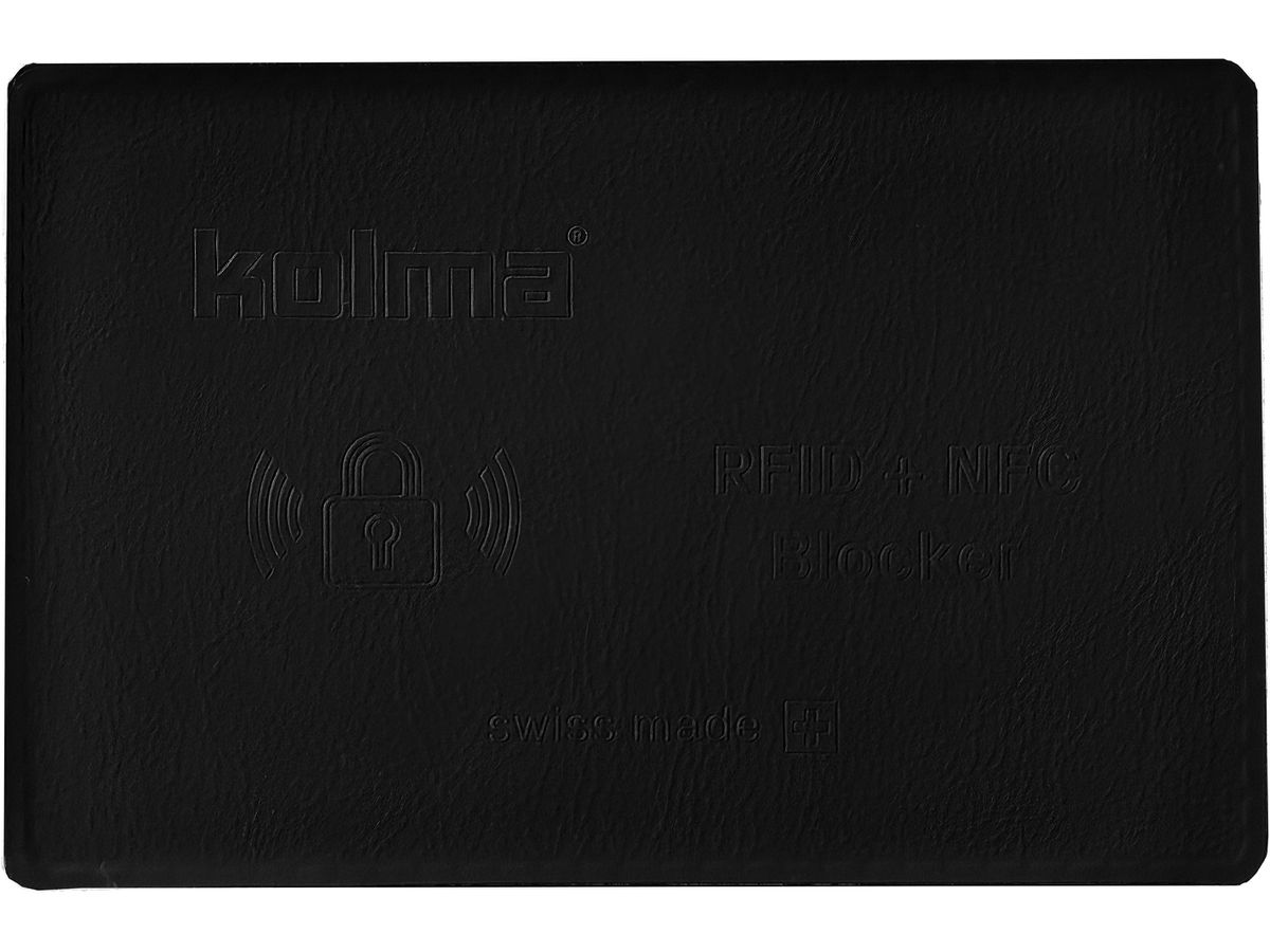 KOLMA Carta di blocco RFID 09.148.06 black 85x55mm (7611967090510)