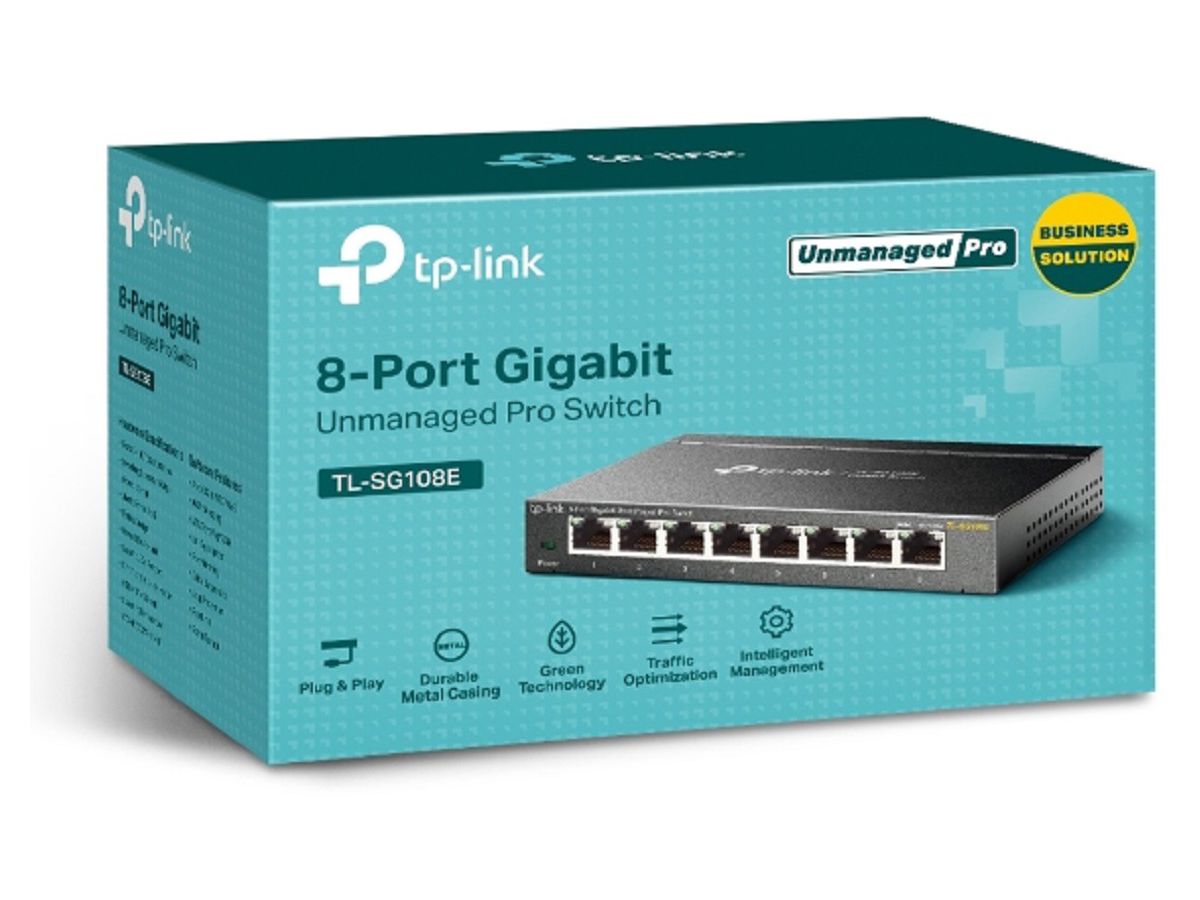TP-LINK 8-Port Gigabit Smart Switch TLSG108E (6935364021856)