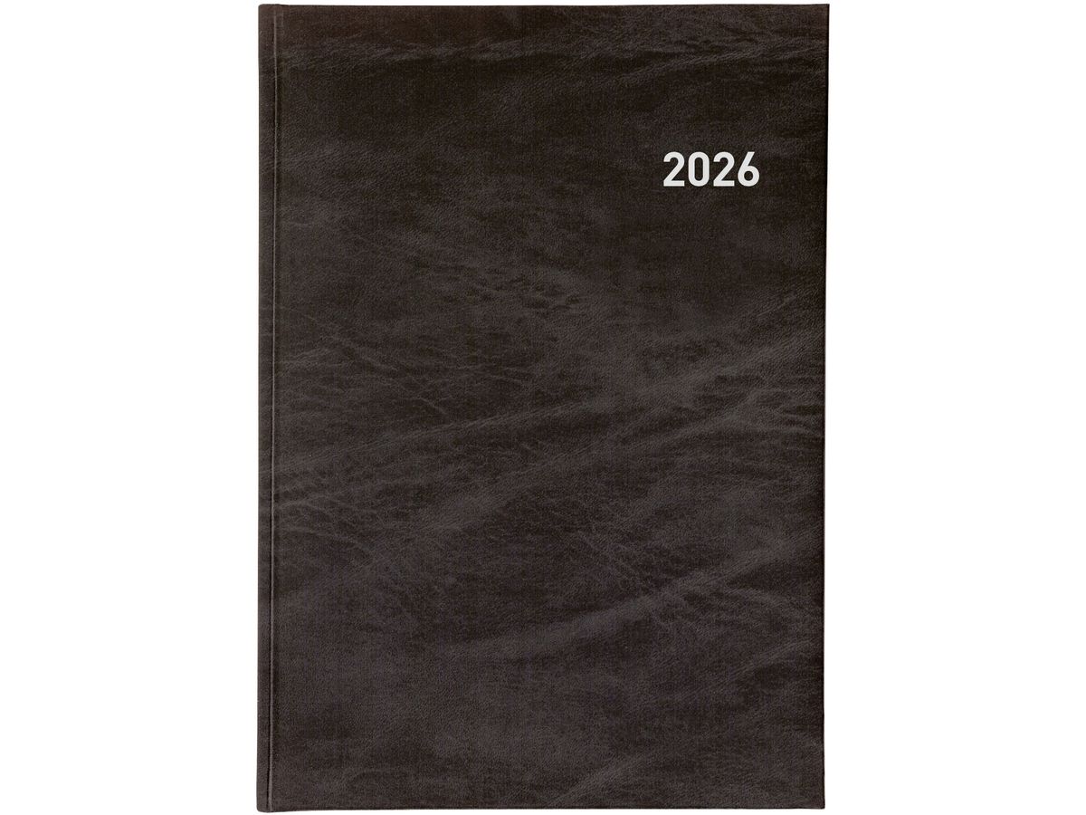 BIELLA Agenda Registra 7 plus 2026 809370020026U 1S/2P noir ML 17.2x24cm (7611365524457)