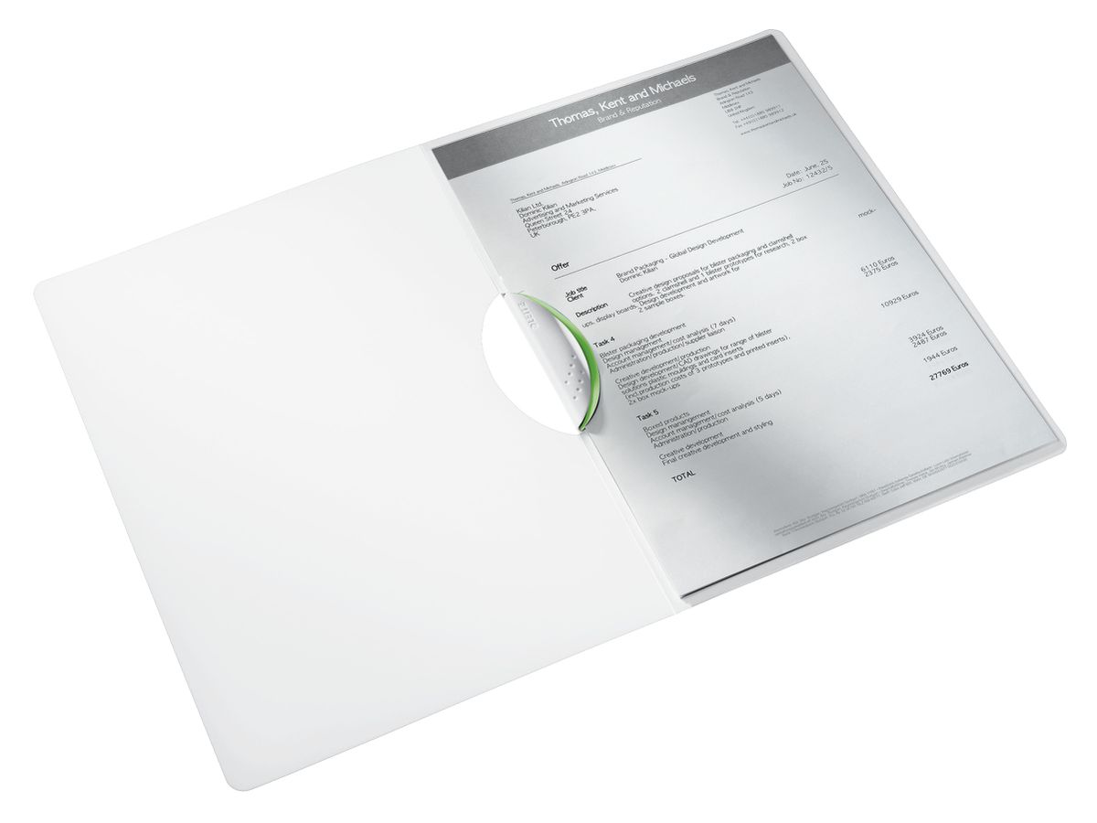 LEITZ Fermeture à pince WOW A4 41850054 vert 30 flls. (4002432123261)