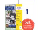 AVERY ZWECKFORM Etiquettes 210x297mm 6125 blanc 10 pcs./10 flls. (4004182061251)