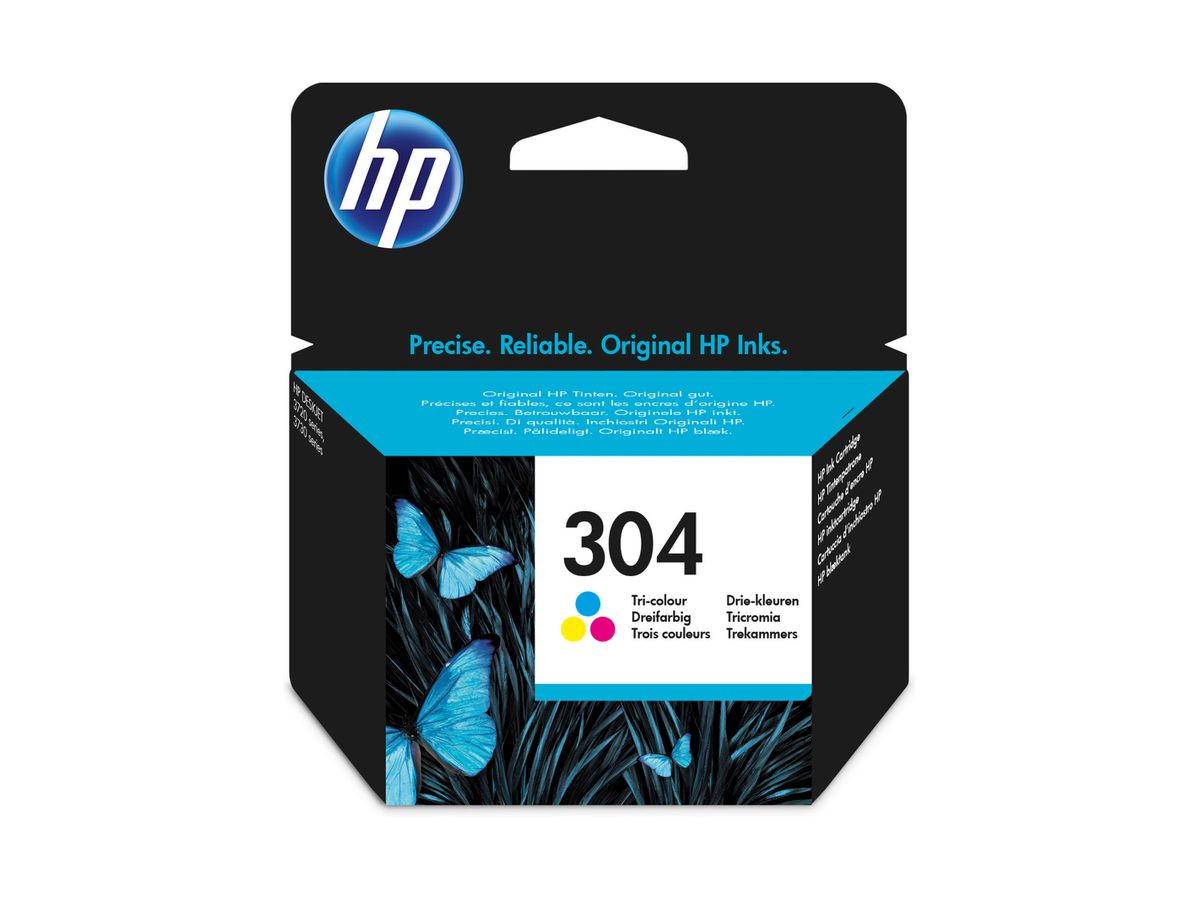 HP Cart. d'inchiostro 304 color N9K05AE DeskJet 3720/30 100 pagine (0889894860736)