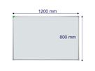 FRANKEN Tableau blanc 80x120 cm SC918012 U-Act!Line, acier, peint (4016946221641)